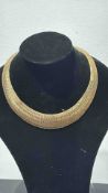 9ct Gold Egyptian style choker Weight 11.3g