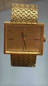 1965 Omega wristwatch 18ct gold case & strap - All