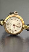 Vintage Avia 15 jewel ladies wristwatch with 9ct g