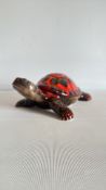 Anita Harris large tortoise signed in gold