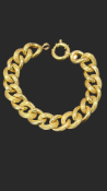 9ct Gold bracelet Weight 17.5g Length 19 cm