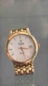 10ct Gold case & strap Vicence Le Temps De quartz w