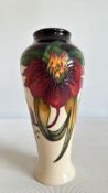 Moorcroft Anna Lily tubelined vase, shape 122/8, c.2000s, 20 cm