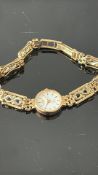 9ct Gold case & strap rotary gold ladies wristwatc