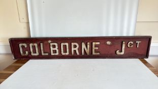 Wooden Railway Station Sign 