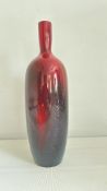 Royal Doulton flambe tall vase No 1617