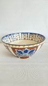 Frederick Rhead Bursley Ware “Baghdad” pattern earthenware bowl, c.1925 (23cm)