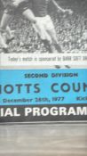 Bolton Wanderers football programme collection, 1970s