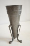 Arts & crafts pewter vase