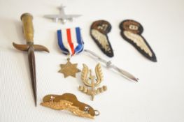 Bag of military items