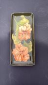 Moorcroft tubelined rectangular pottery pin dish
