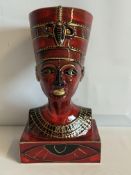 Anita Harris 1/1 nefertiti bust signed in gold