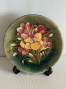 Moorcroft fressia plate