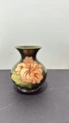 Moorcroft 'Hibiscus' tube-lined baluster vase, c.1950s