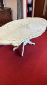 Italian Florentine painted pedestal centre table