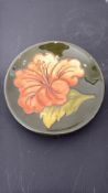 Moorcroft Hibiscus pattern pin dish