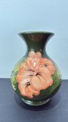 Moorcroft ‘Hibiscus’ miniature art pottery vase