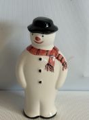 Anita Harris snowman figure signed in gold