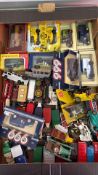 Assorted die-cast model vehicles, Matchbox, Lledo and others