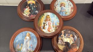 Group of five Edwin M. Knowles limited-edition collector plates, 1985-89