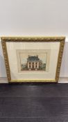 French Architectural Lithograph La Maison de Campagne