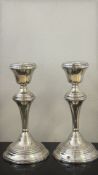 Broadway & Co Birmingham 1967 pair of silver candl