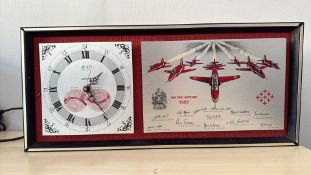 RAF quartz wall clock 'The red arrows 1982'