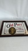 Framed Grand Old Parrâ Scotch Whisky Advertising Mirror