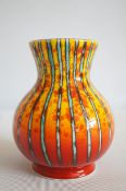 Anita Harris brimstone vase signed in gold