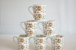 6 Minton Haddon hall swirled mugs