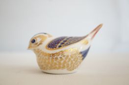 Boxed royal crown derby goldcrest gold stopper