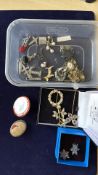 Collection of costume jewellery to include silver
