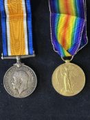 2 WWI medals awarded to private A.S.C