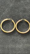 Pair of 9ct gold earrings Weight 2.2g