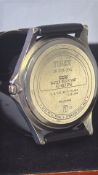 Timex “Expedition” quartz wristwatch, cream Indiglo dial with luminous baton markers, date at 3 o’