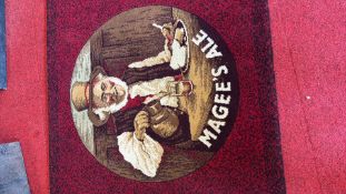‘Magee’s Ale’ promotional floor mat