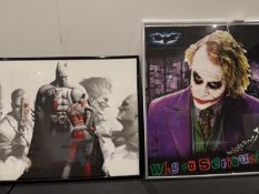 2x framed Batman images