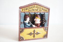 Cast iron Punch & Judy money box