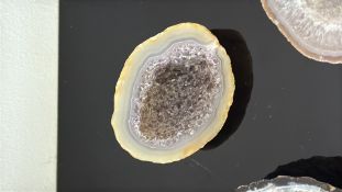 Three Quartz Geode Sections