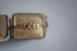 Gold & silver 5 stone ring