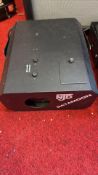 Guitar amplifier with four stage lights and tripod stand