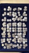 Large collection of silver 3d's to include Victori