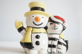 Lorna Bailey snowman cat