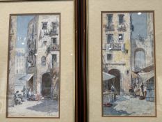 T Baldsar - A pair of original watercolours, conti