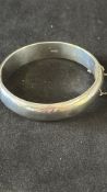 Birmingham 1963 sterling silver hinged bangle