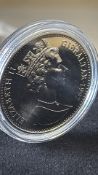Gibraltar 1997 1 crown silver coin