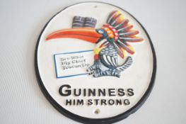 Cast iron Guinness Him strong sign
