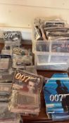 James Bond 007 die-cast car collection magazines and Spy Cards display, c.40 pieces
