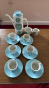 Mid-century J & G Meakin starburst coffee service (16 pcs)