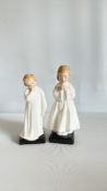 Royal Doulton figurines “Darling” HN1985 & “Bedtime” HN1978 (2)
